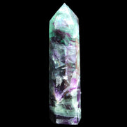 Rainbow Fluorite obelisk 116*26*30mm 151g in sunlight - Rocks and Things Store