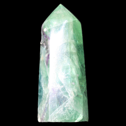 Rainbow Fluorite obelisk 89*30*32mm 170g in sunlight - Rocks and Things Store