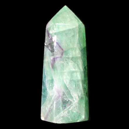 Rainbow Fluorite obelisk 89*30*32mm 170g in sunlight - Rocks and Things Store