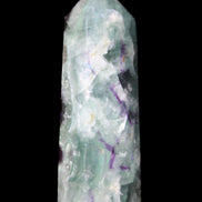 Rainbow Fluorite obelisk 95*29*34mm 170g in UV light - Rocks and Things Store