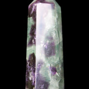 Rainbow Fluorite obelisk 95*29*34mm 170g in UV light - Rocks and Things Store