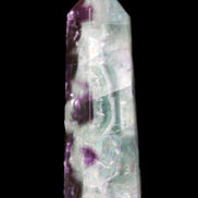 Rainbow Fluorite obelisk 95*29*34mm 170g in UV light - Rocks and Things Store