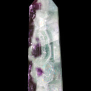 Rainbow Fluorite obelisk 95*29*34mm 170g in UV light - Rocks and Things Store