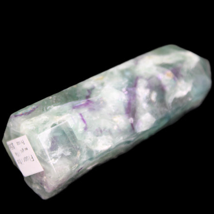 Rainbow Fluorite obelisk 95*29*34mm 170g in UV light - Rocks and Things Store