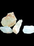 Aquamarine 4 natural crystals 12g in sunlight  - Rocks and Things Store