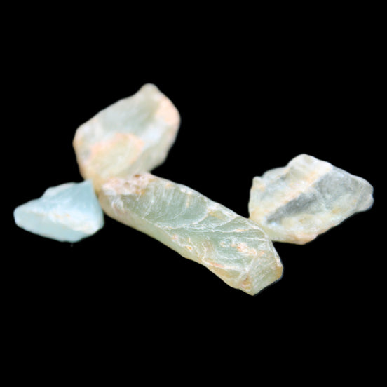 Aquamarine 4 natural crystals 12g in sunlight  - Rocks and Things Store