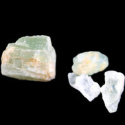 Aquamarine 4 natural crystals 12g in sunlight  - Rocks and Things Store
