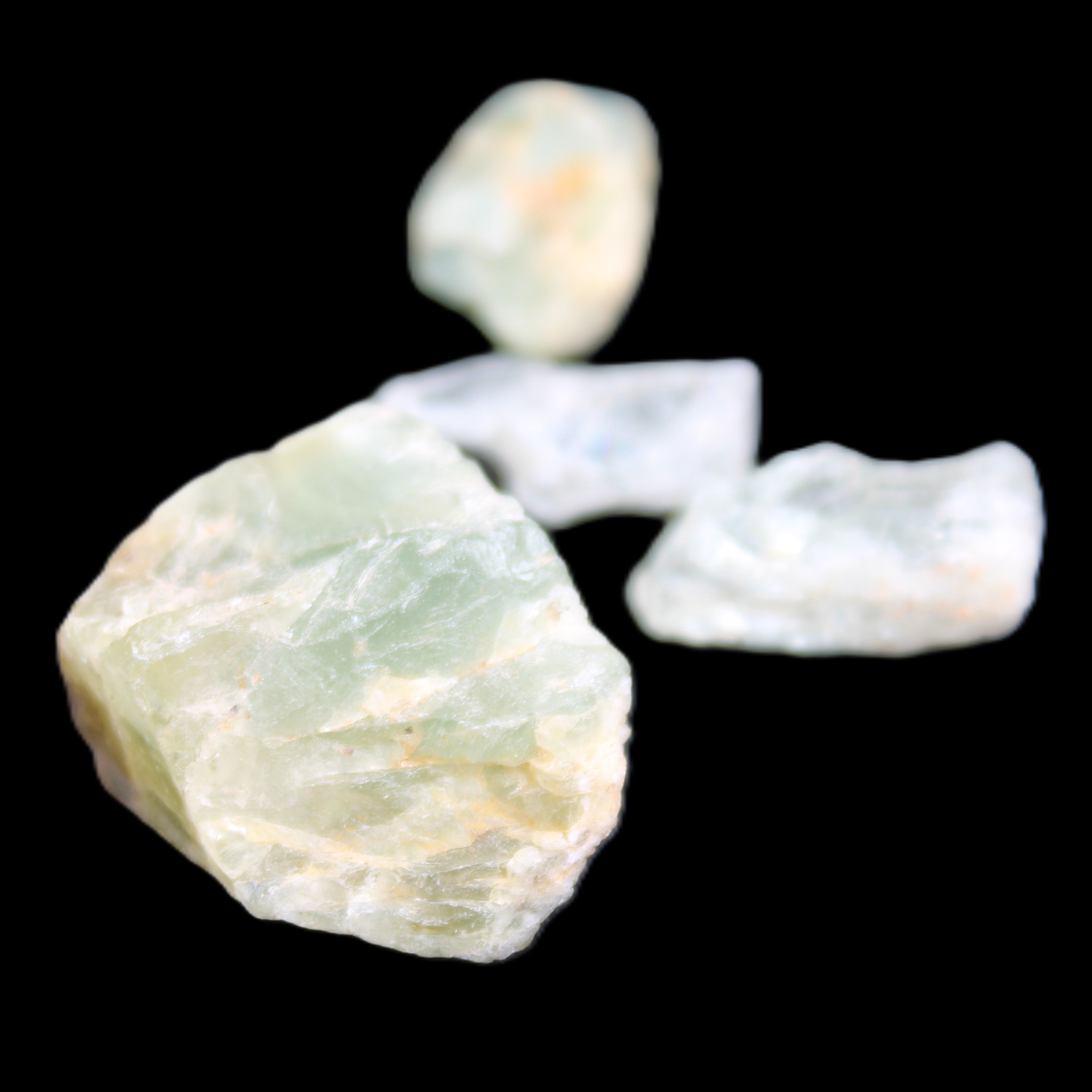 Aquamarine 4 natural crystals 12g in sunlight  - Rocks and Things Store