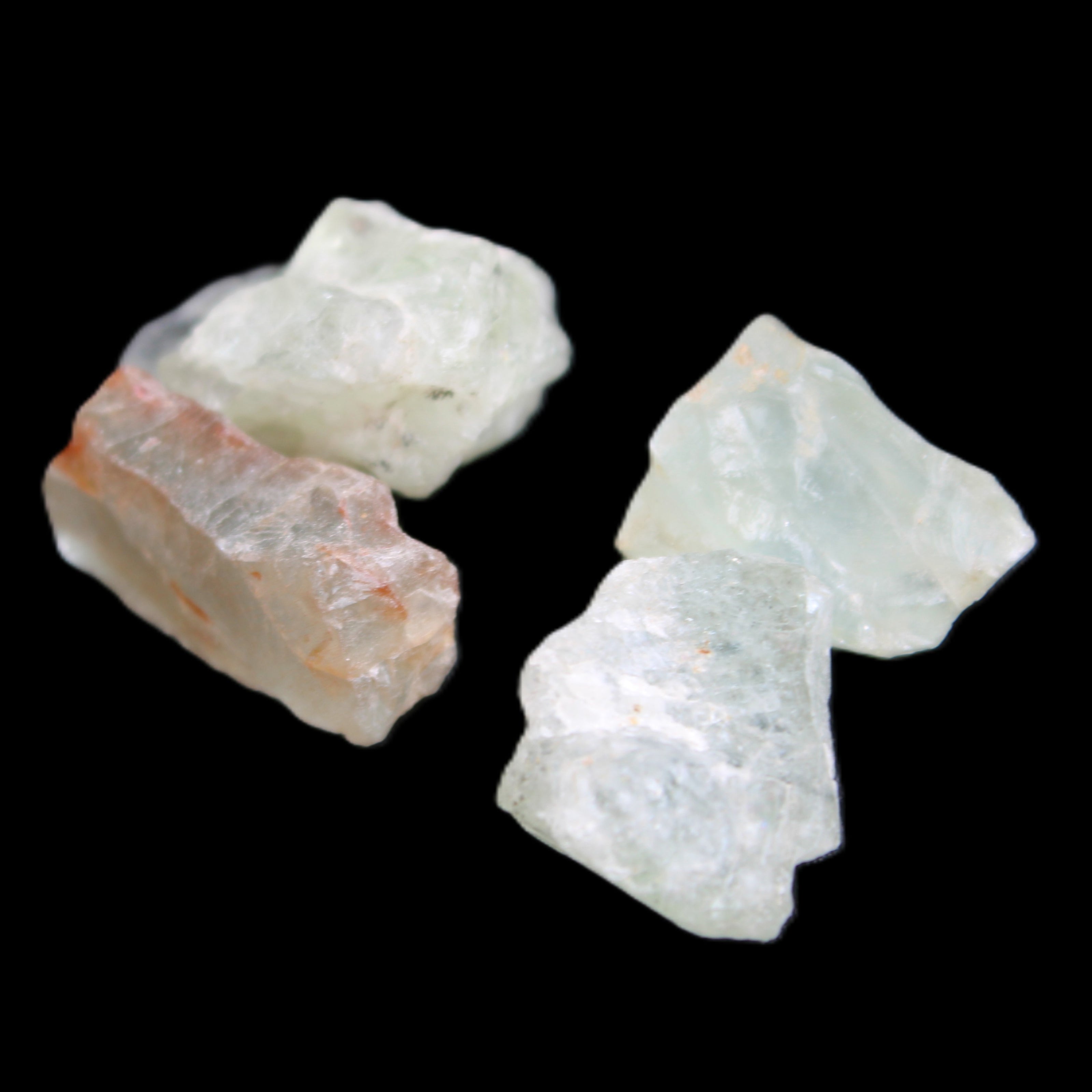 Aquamarine 4 natural crystals 12g in sunlight  - Rocks and Things Store
