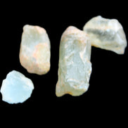 Aquamarine 4 natural crystals 12g in sunlight  - Rocks and Things Store