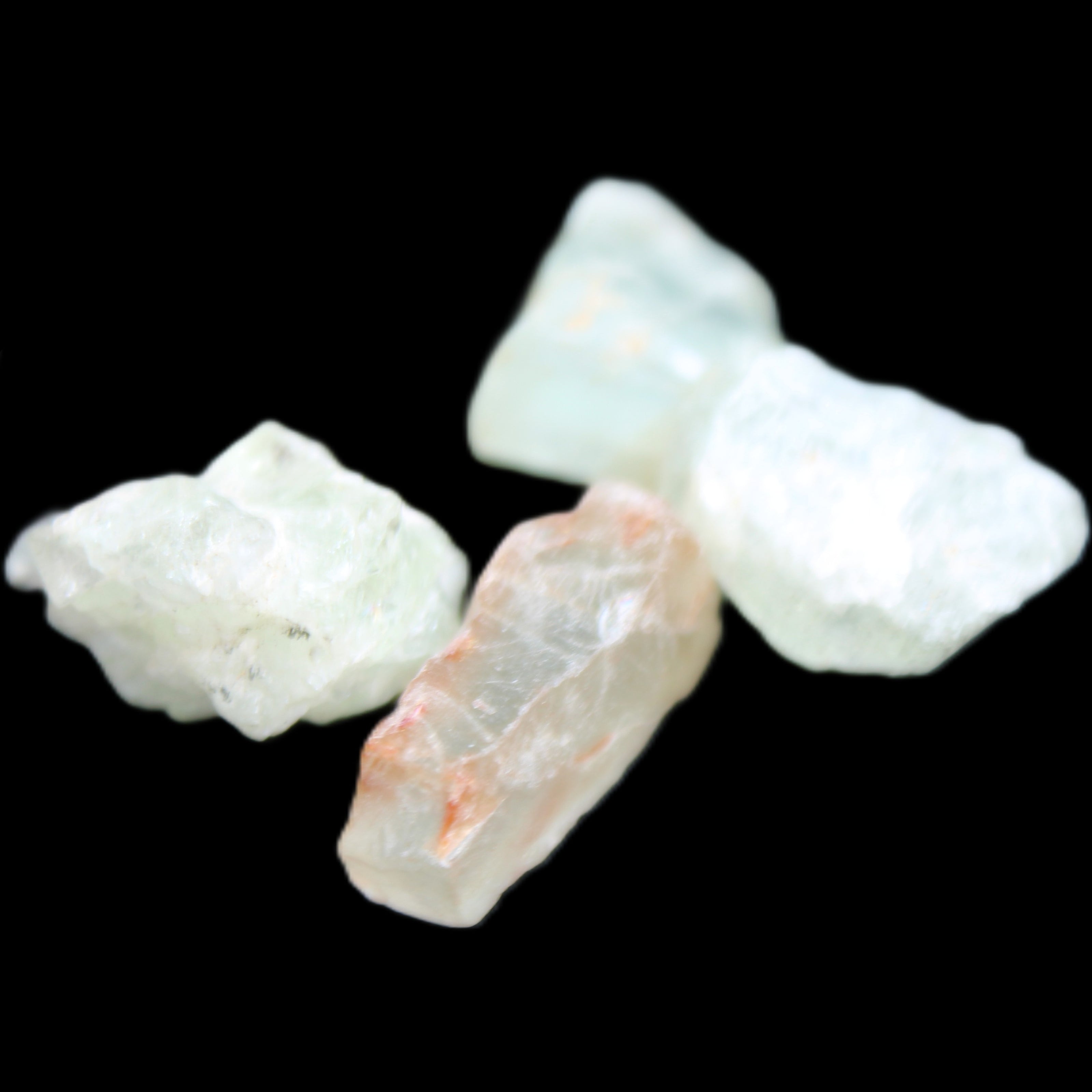 Aquamarine 4 natural crystals 12g in sunlight  - Rocks and Things Store