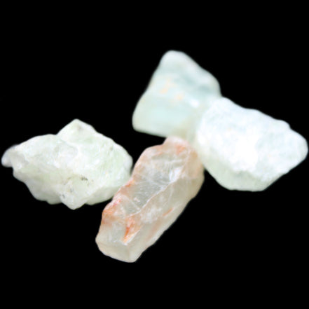 Aquamarine 4 natural crystals 12g in sunlight  - Rocks and Things Store