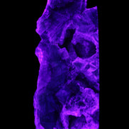 Fluorite obelisk 221*77*40mm 1410g in UV light - Rocks and Things Store