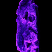 Fluorite obelisk 221*77*40mm 1410g in UV light - Rocks and Things Store