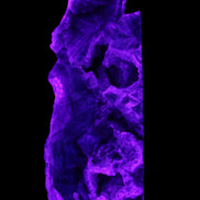 Fluorite obelisk 221*77*40mm 1410g in UV light - Rocks and Things Store