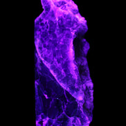 Fluorite obelisk 221*77*40mm 1410g in UV light - Rocks and Things Store