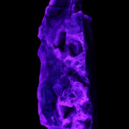 Fluorite obelisk 221*77*40mm 1410g in UV light - Rocks and Things Store