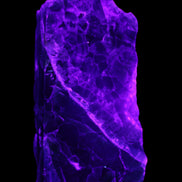 Fluorite obelisk 221*77*40mm 1410g in UV light - Rocks and Things Store