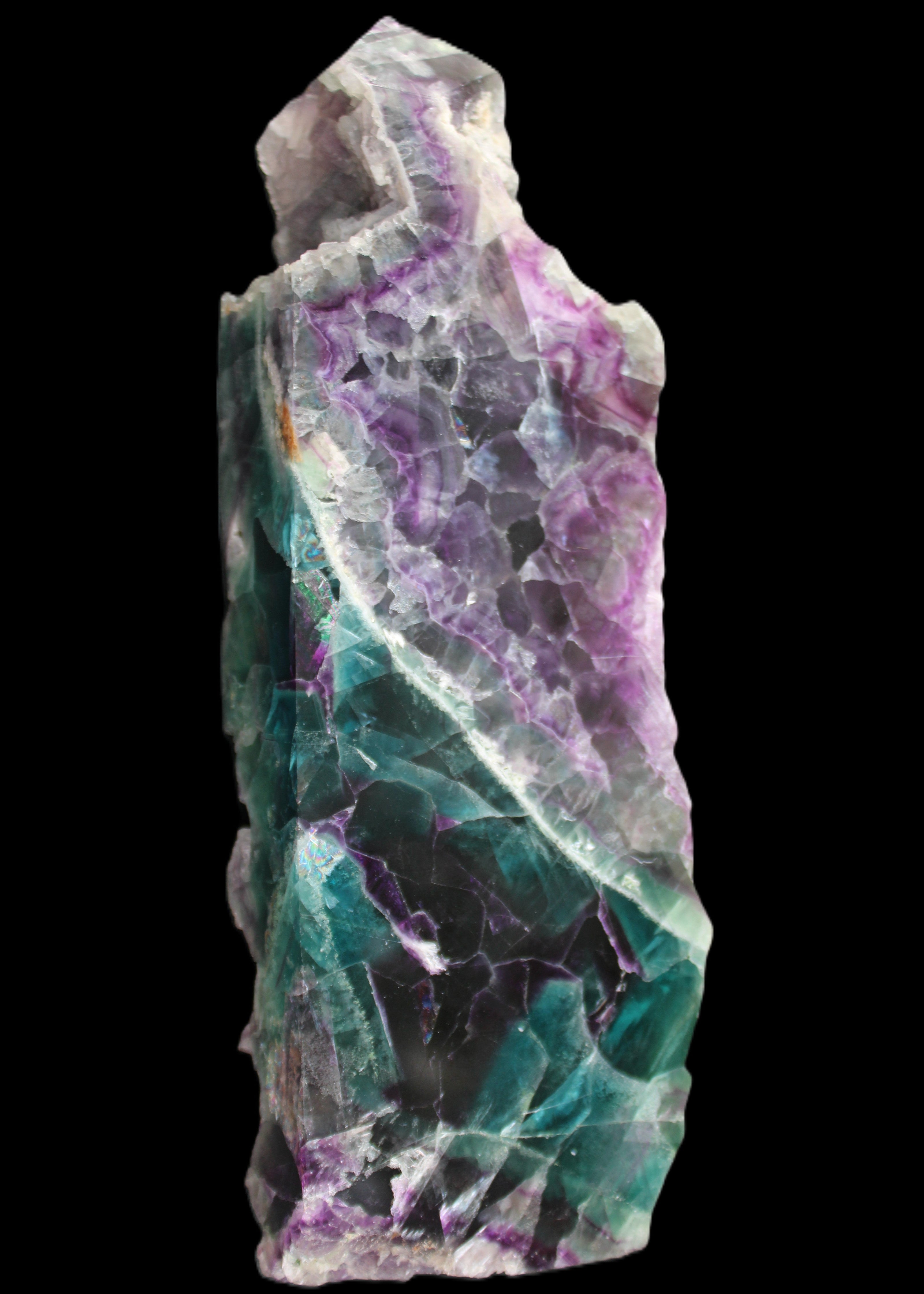 Fluorite obelisk 221*77*40mm 1410g in sunlight - Rocks and Things Store