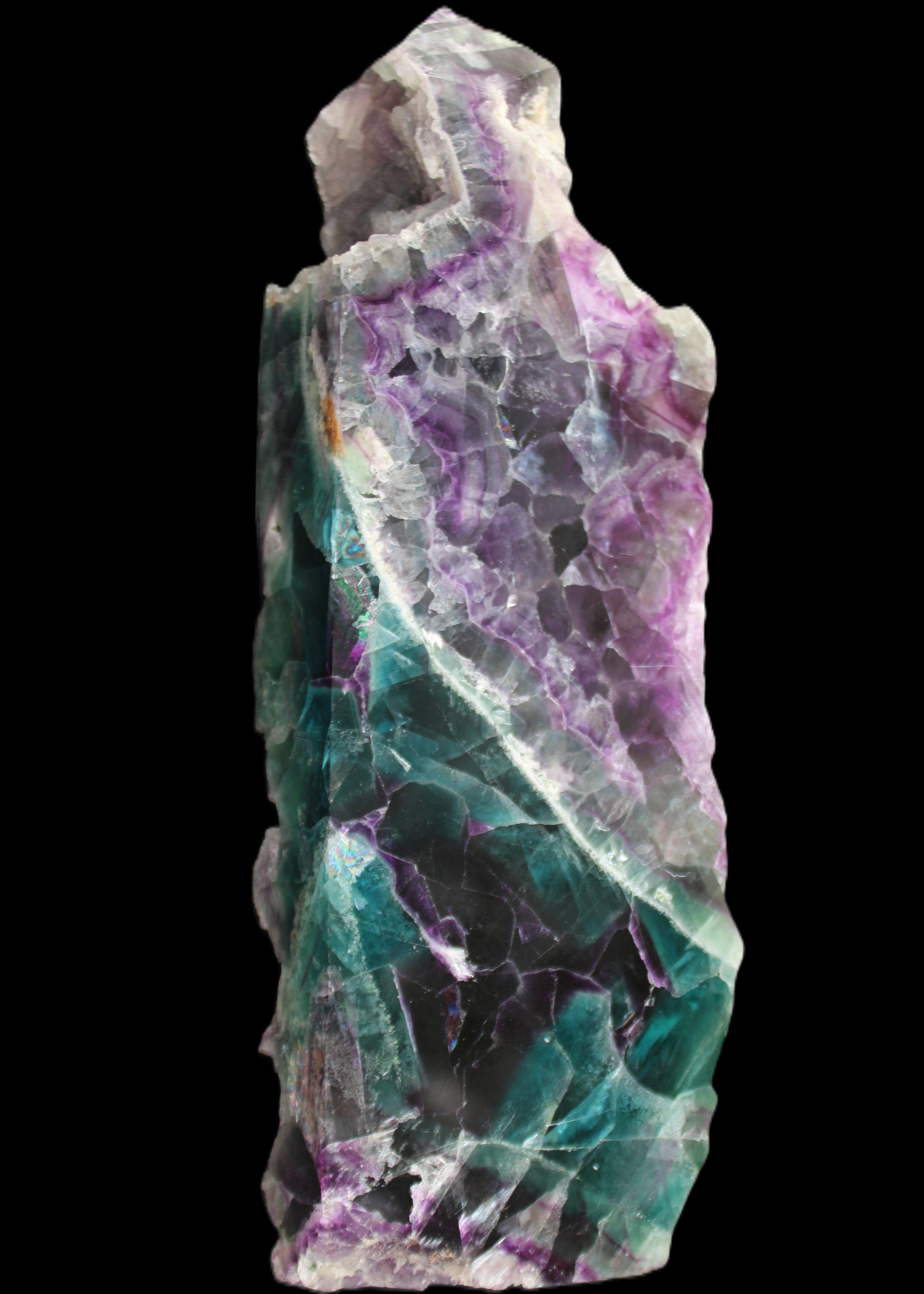 Fluorite obelisk 221*77*40mm 1410g in sunlight - Rocks and Things Store