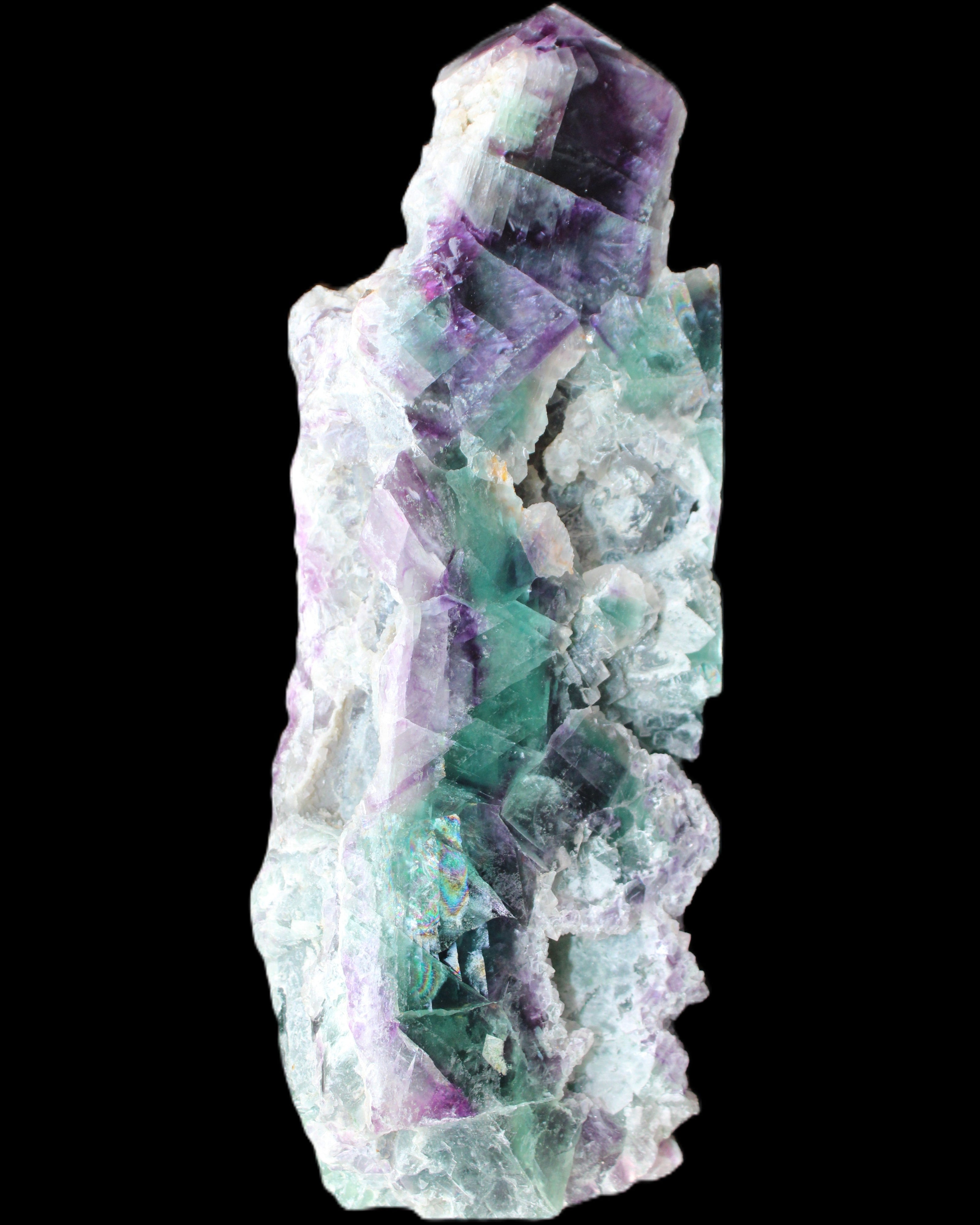 Fluorite obelisk 221*77*40mm 1410g in sunlight - Rocks and Things Store
