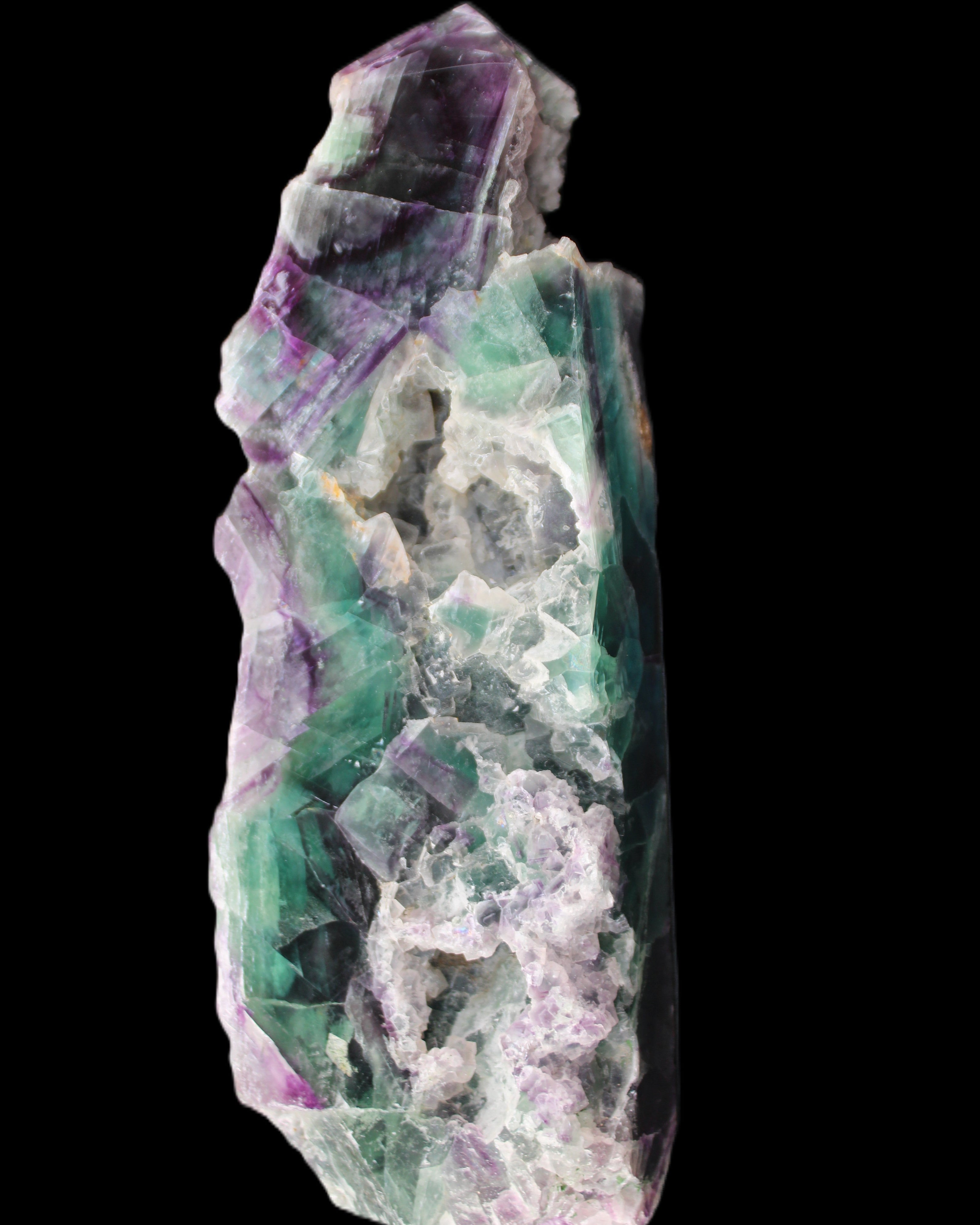 Fluorite obelisk 221*77*40mm 1410g in sunlight - Rocks and Things Store