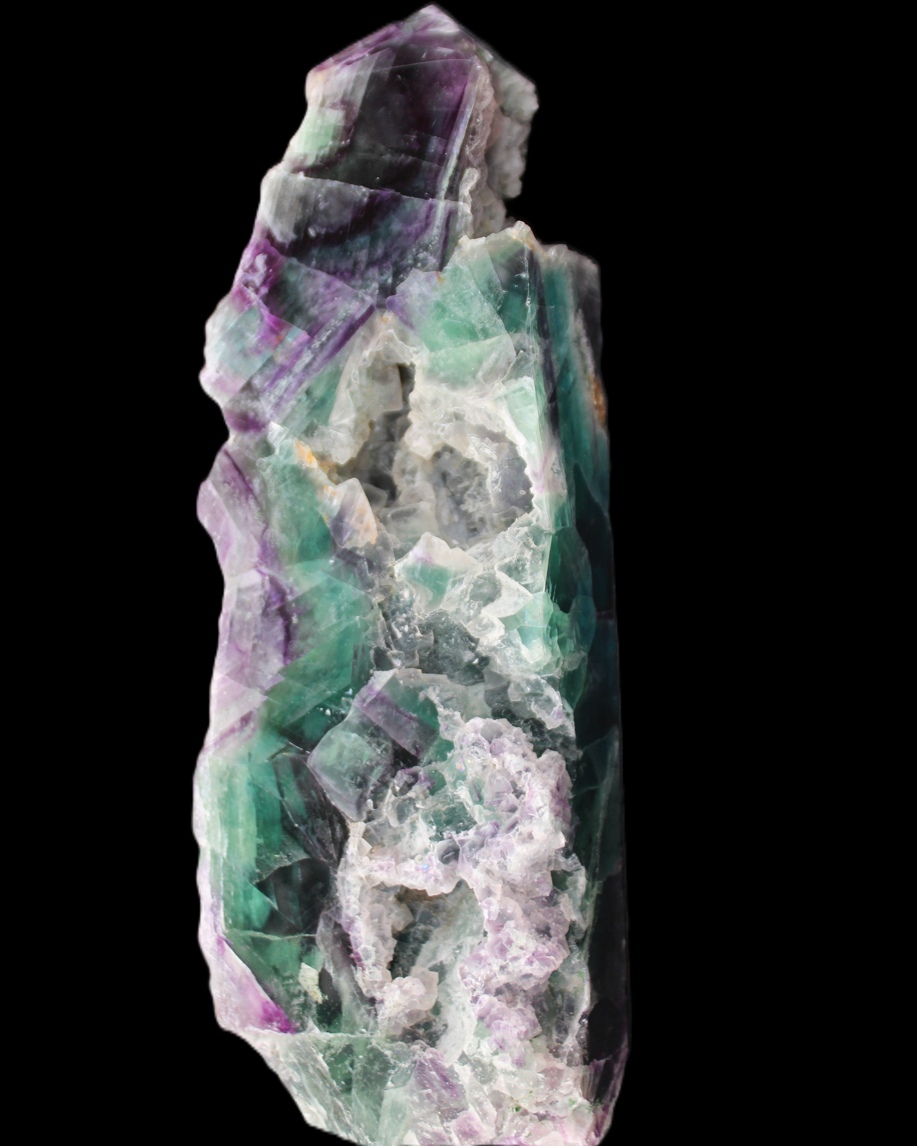 Fluorite obelisk 221*77*40mm 1410g in sunlight - Rocks and Things Store