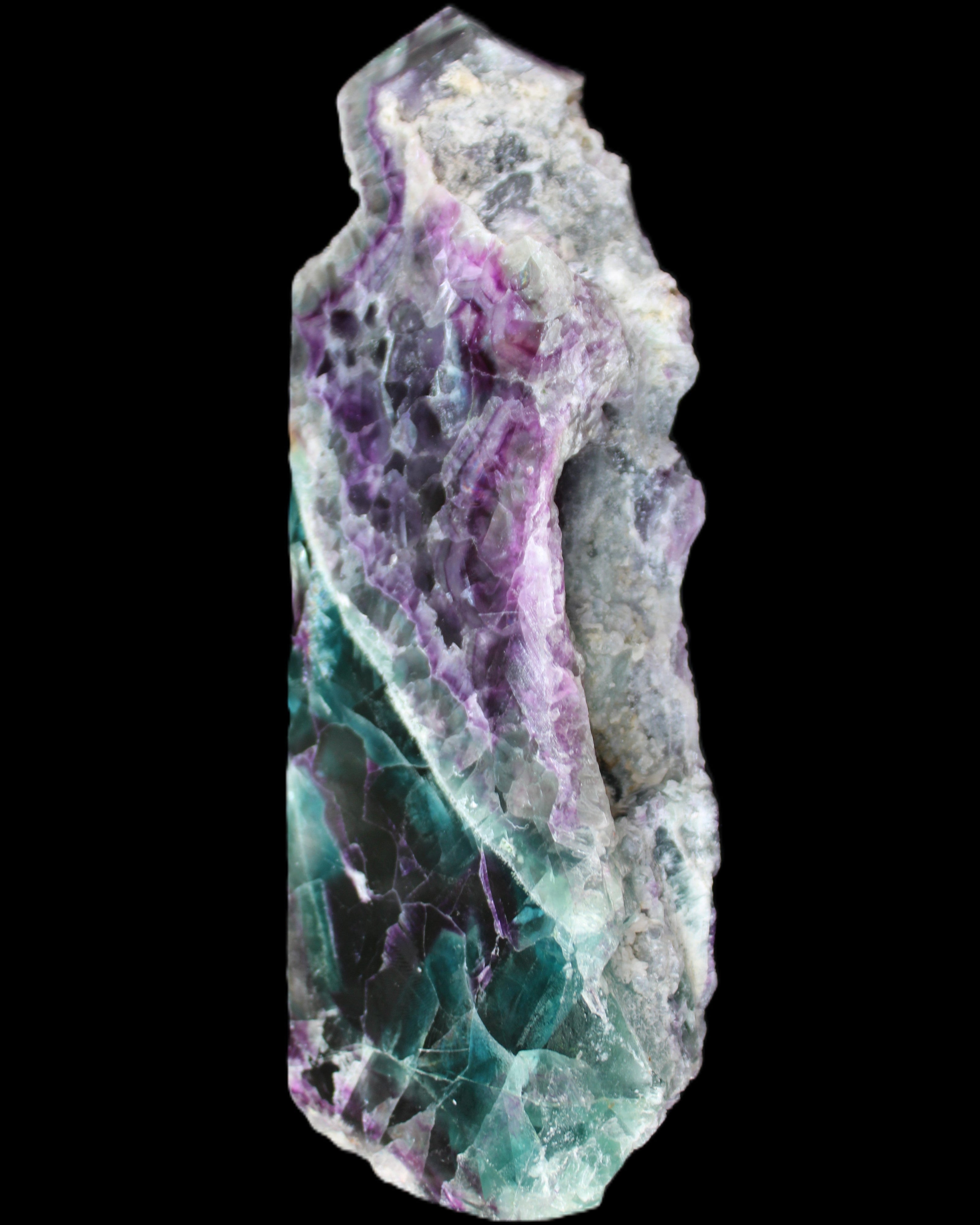 Fluorite obelisk 221*77*40mm 1410g in sunlight - Rocks and Things Store