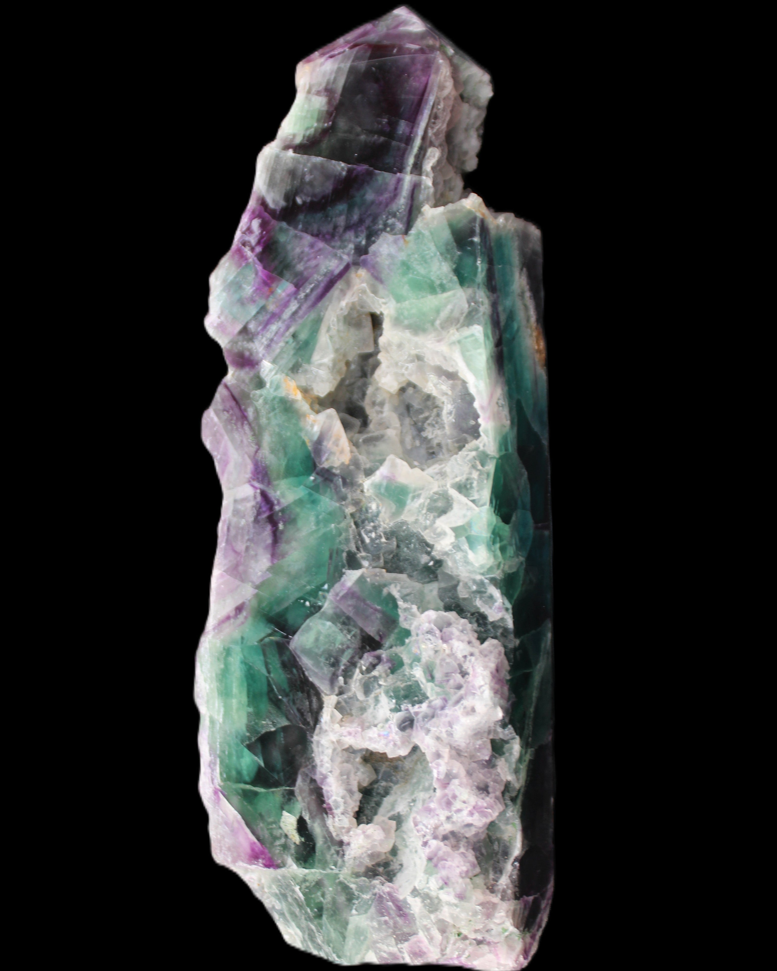 Fluorite obelisk 221*77*40mm 1410g in sunlight - Rocks and Things Store