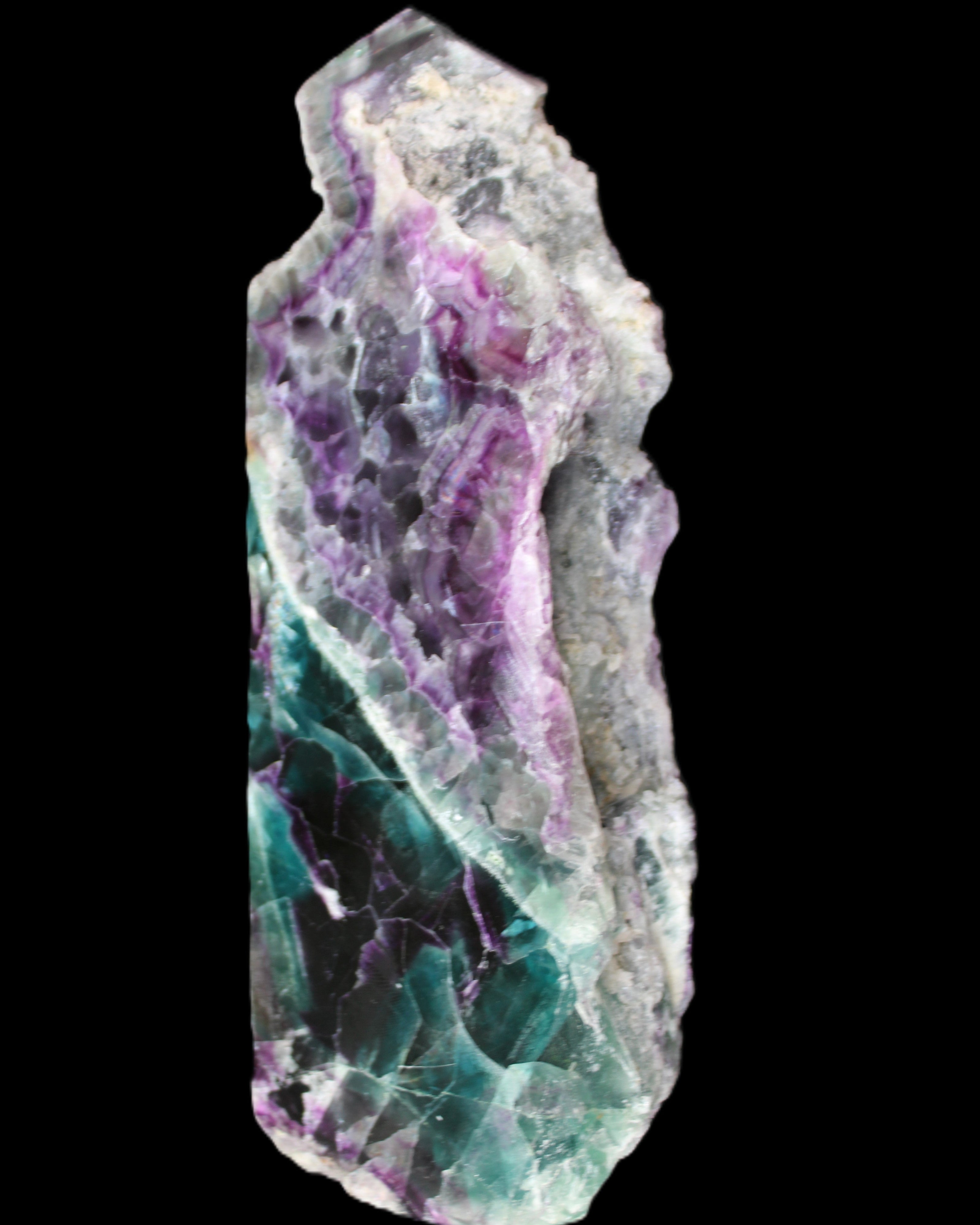 Fluorite obelisk 221*77*40mm 1410g in sunlight - Rocks and Things Store