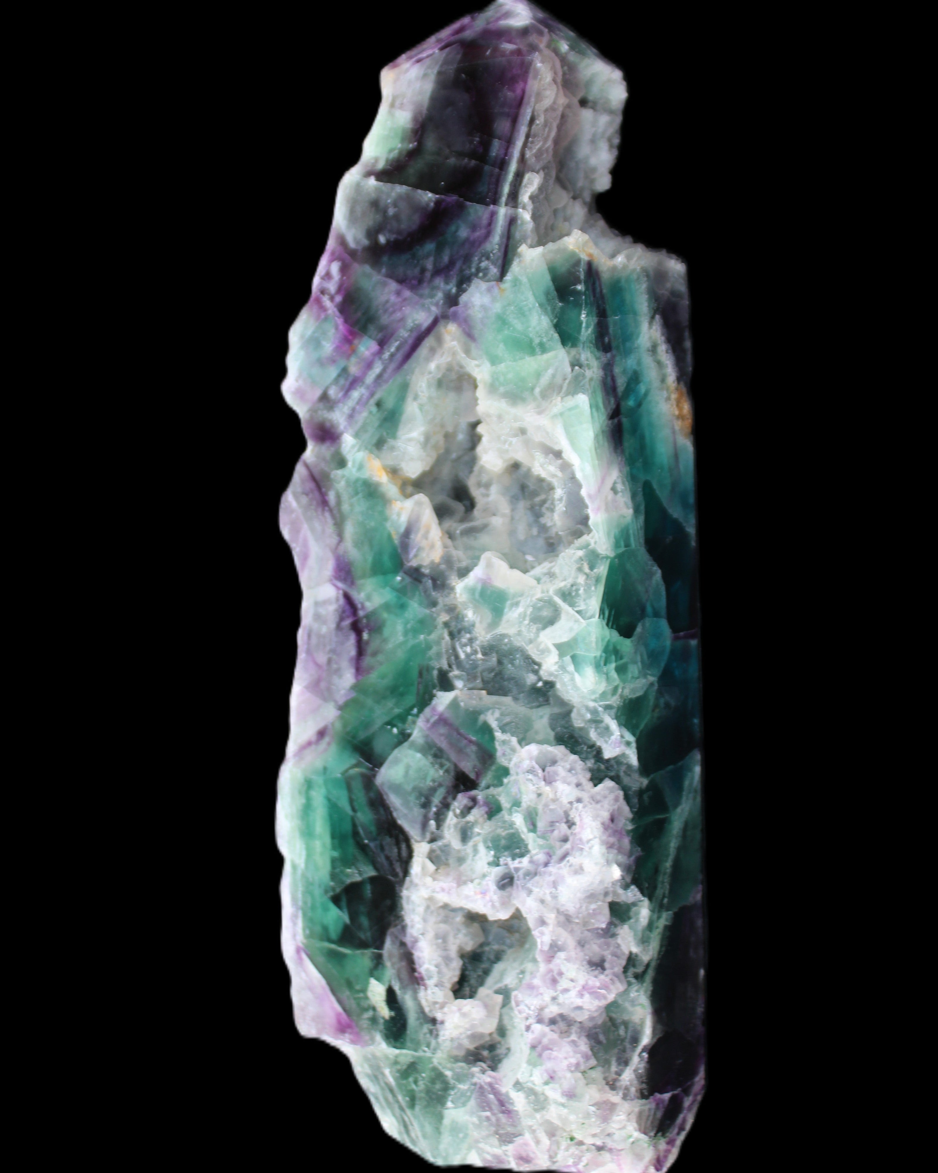 Fluorite obelisk 221*77*40mm 1410g in sunlight - Rocks and Things Store
