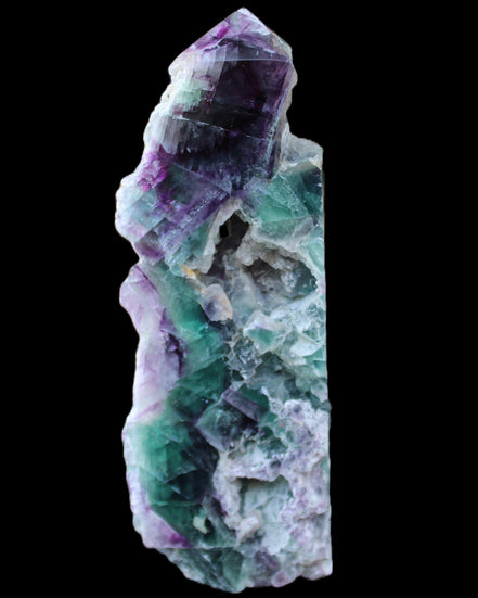 Fluorite obelisk 221*77*40mm 1410g in sunlight - Rocks and Things Store