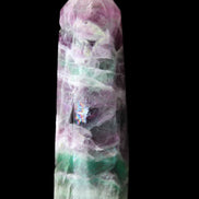 Rainbow Fluorite obelisk 98*27*29mm 151g in sunlight - Rocks and Things Store