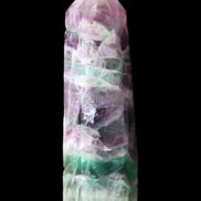 Rainbow Fluorite obelisk 98*27*29mm 151g in sunlight - Rocks and Things Store