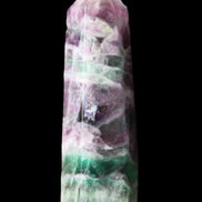 Rainbow Fluorite obelisk 98*27*29mm 151g in sunlight - Rocks and Things Store