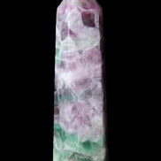 Rainbow Fluorite obelisk 98*27*29mm 151g in sunlight - Rocks and Things Store