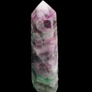 Rainbow Fluorite obelisk 98*27*29mm 151g in sunlight - Rocks and Things Store