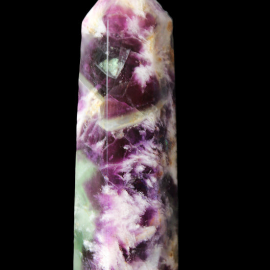 Awesome Rainbow Fluorite obelisk 94*25*27mm 141g in sunlight - Rocks and Things Store