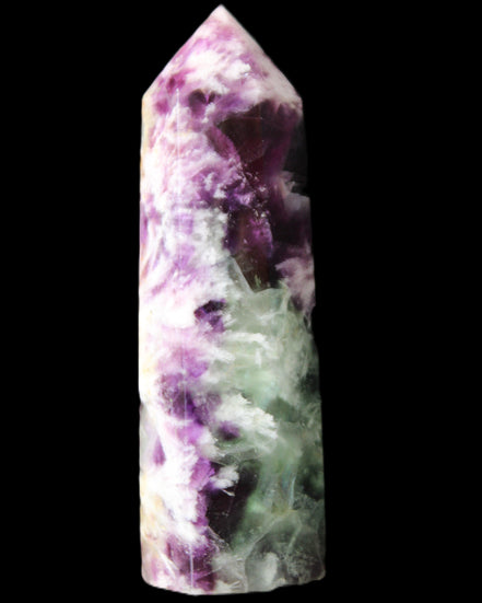 Awesome Rainbow Fluorite obelisk 94*25*27mm 141g in sunlight - Rocks and Things Store