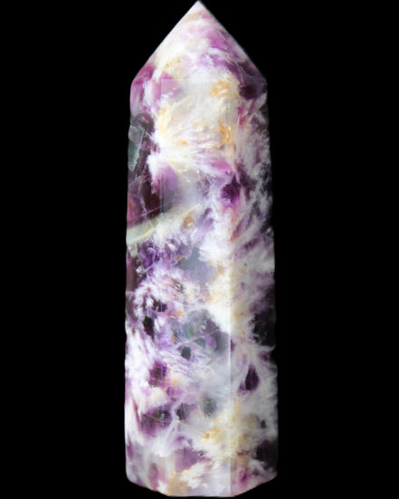 Awesome Rainbow Fluorite obelisk 94*25*27mm 141g in sunlight - Rocks and Things Store