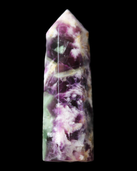 Awesome Rainbow Fluorite obelisk 94*25*27mm 141g in sunlight - Rocks and Things Store