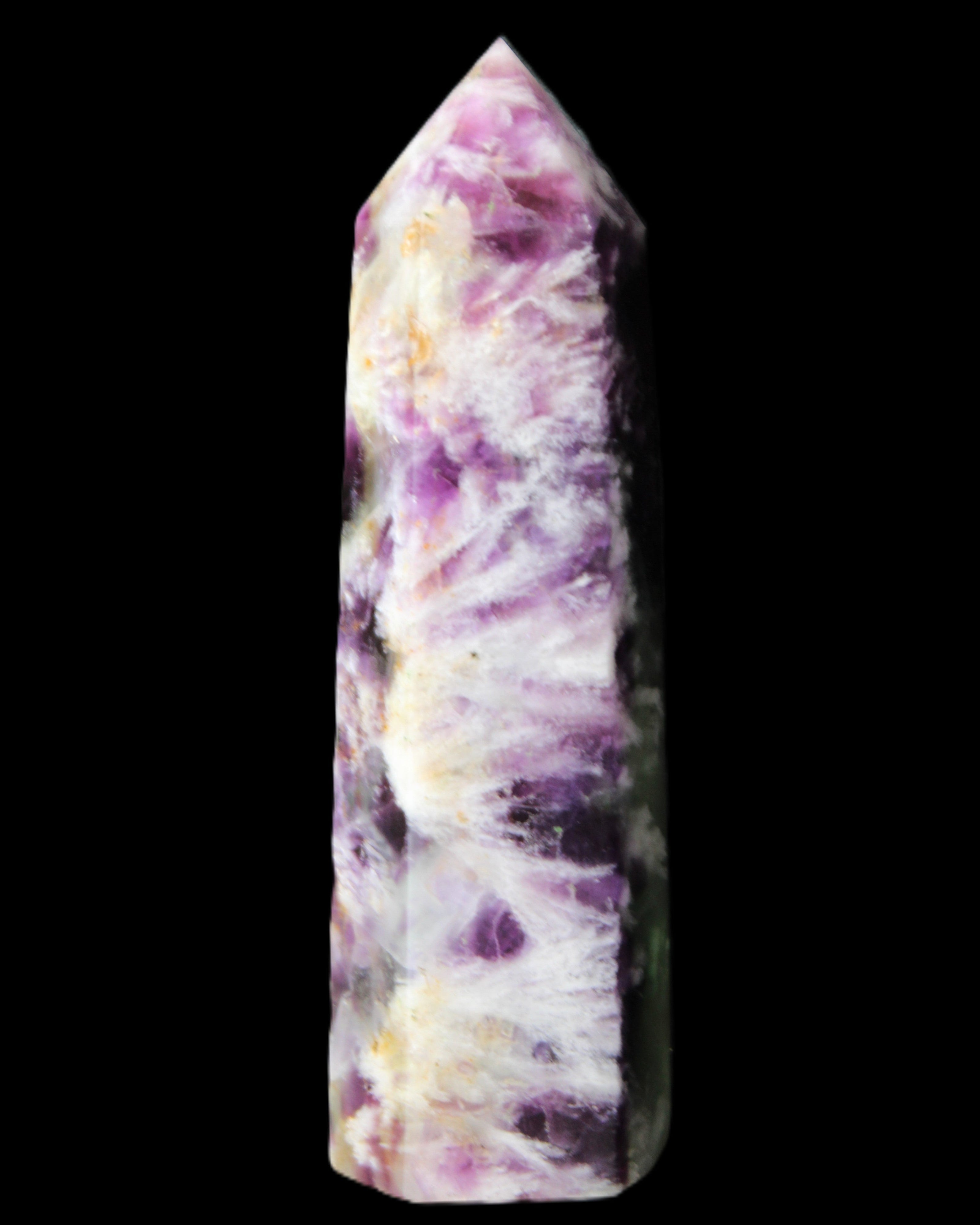 Awesome Rainbow Fluorite obelisk 94*25*27mm 141g in sunlight - Rocks and Things Store