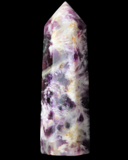 Awesome Rainbow Fluorite obelisk 94*25*27mm 141g in sunlight - Rocks and Things Store