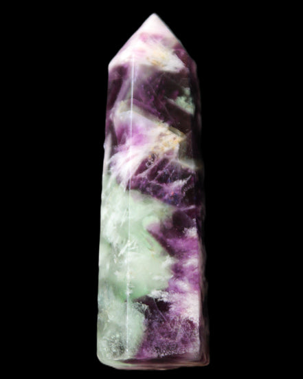 Awesome Rainbow Fluorite obelisk 94*25*27mm 141g in sunlight - Rocks and Things Store