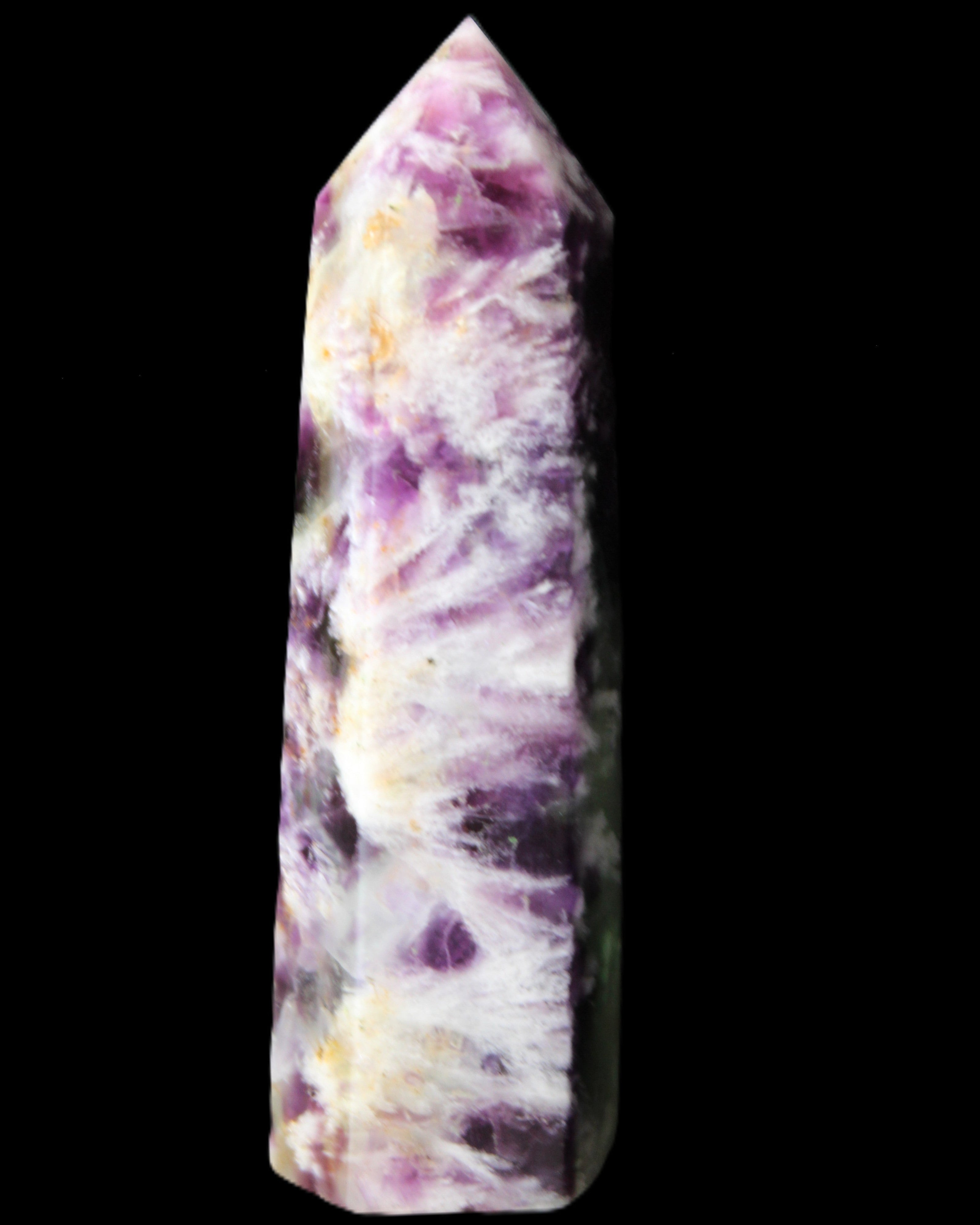 Awesome Rainbow Fluorite obelisk 94*25*27mm 141g in sunlight - Rocks and Things Store