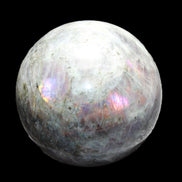 Labradorite sphere 102mm 1520g in sunlight - Rocks and Things Store
