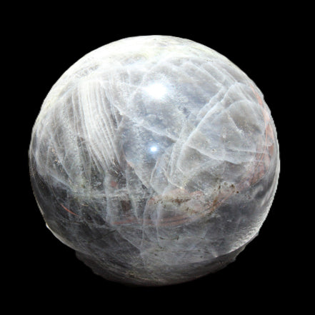 Labradorite sphere 102mm 1520g in sunlight - Rocks and Things Store