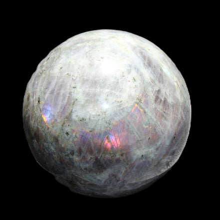 Labradorite sphere 102mm 1520g in sunlight - Rocks and Things Store