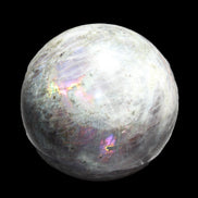 Labradorite sphere 102mm 1520g in sunlight - Rocks and Things Store