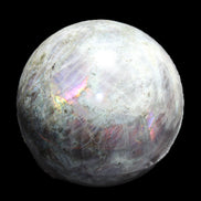 Labradorite sphere 102mm 1520g in sunlight - Rocks and Things Store